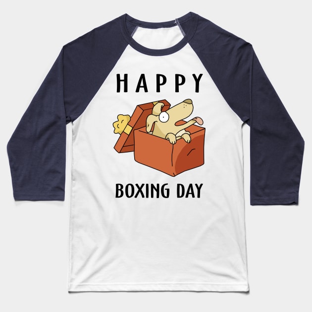 Happy Boxing Day Baseball T-Shirt by KewaleeTee